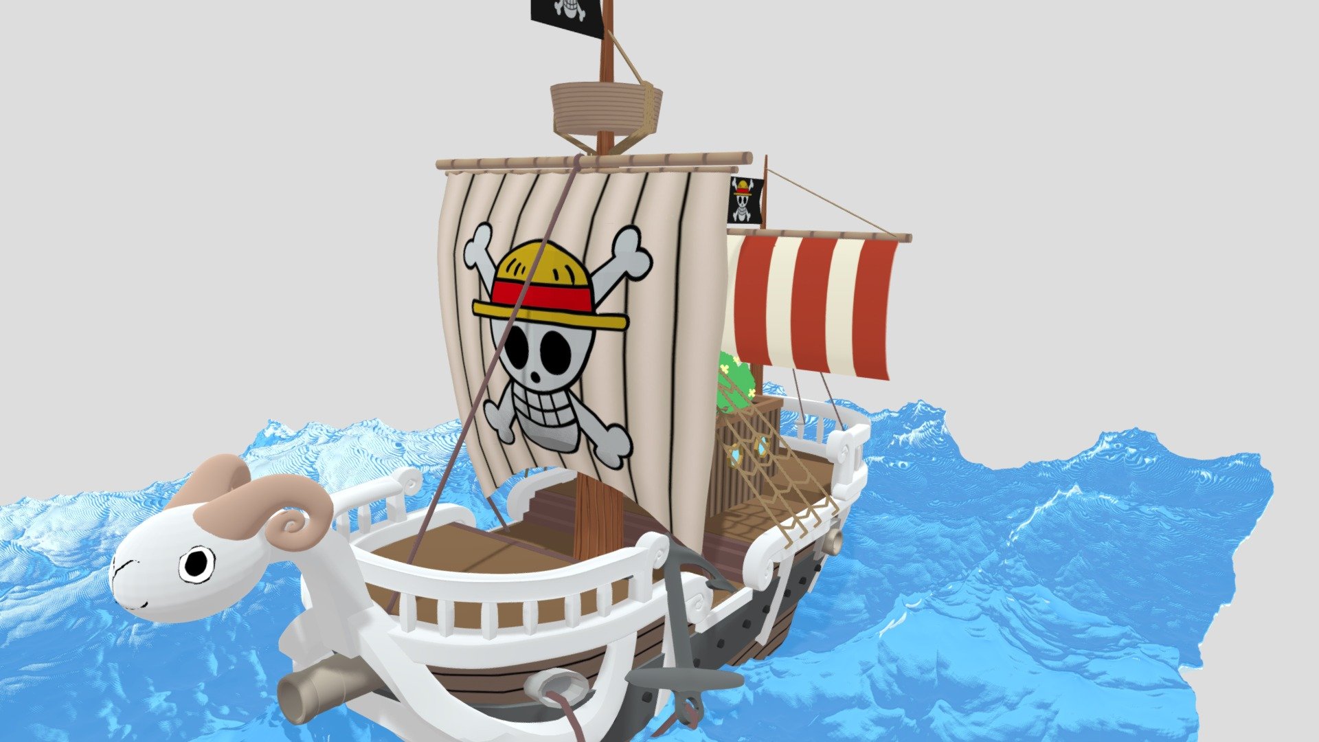 One piece going merry animation - Finished Projects - Blender