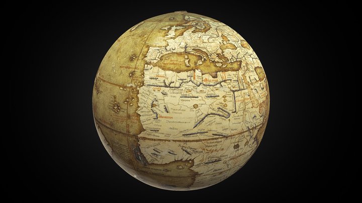 Johann Schöner, [Terrestrial globe], [ca. 1522] 3D Model