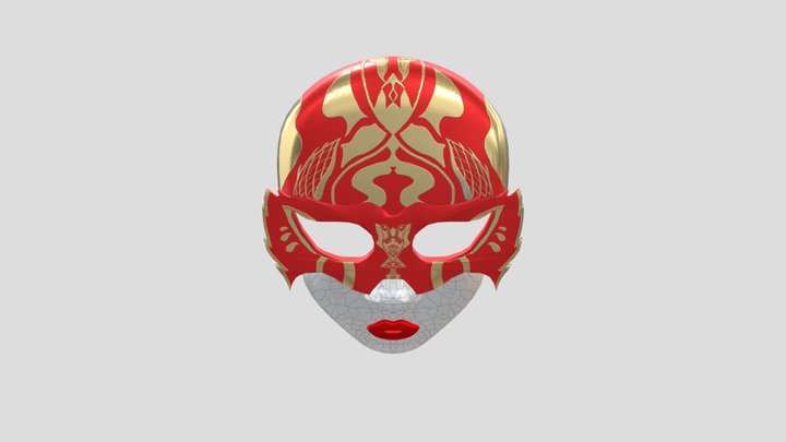 The Lady in Red mask 3D Model