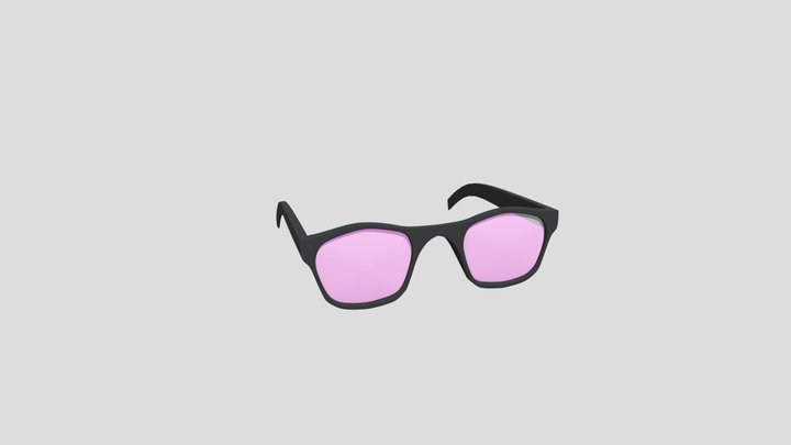 Rose Tinted Glasses 3D Model