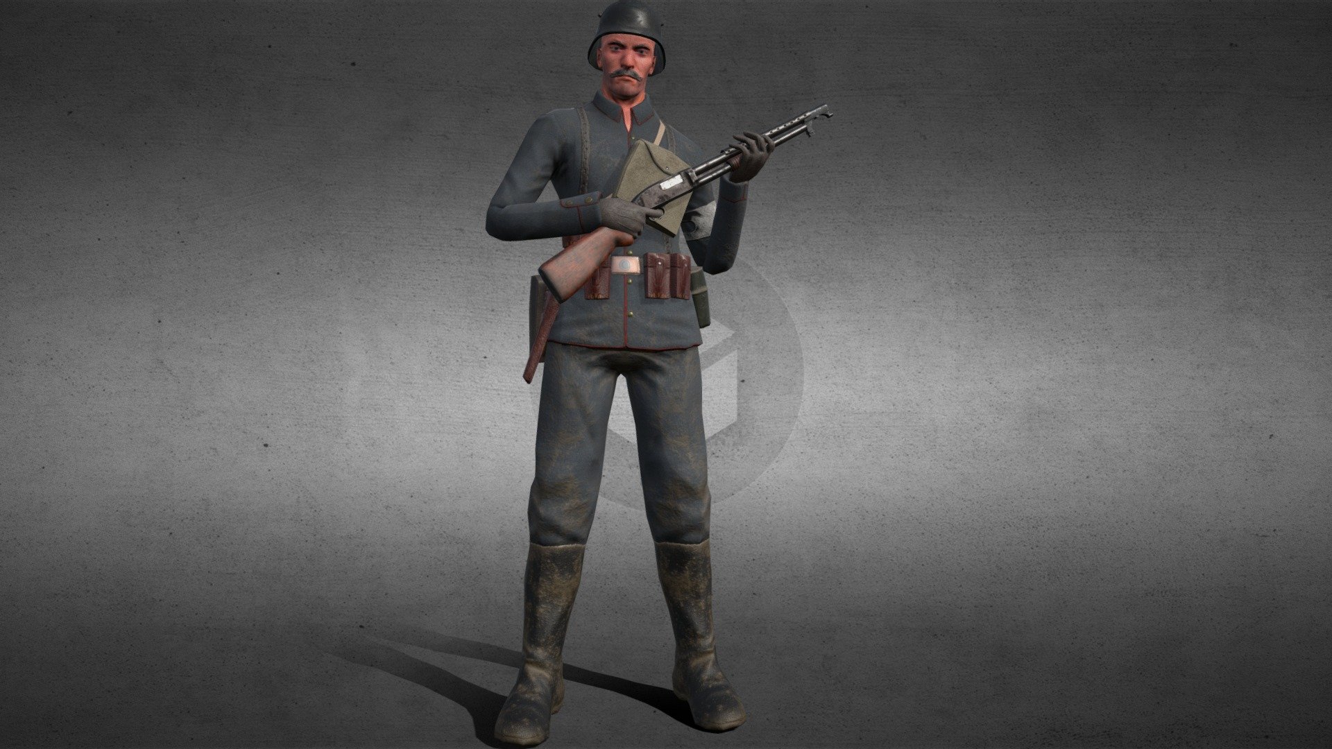 German soldier, medic