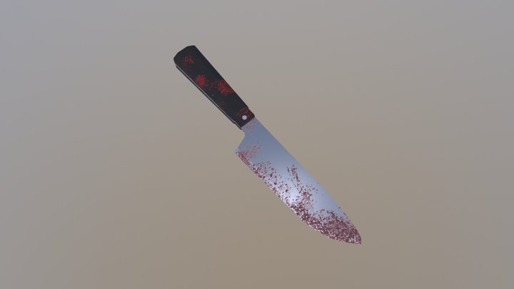 Low Poly Knife 3D Model