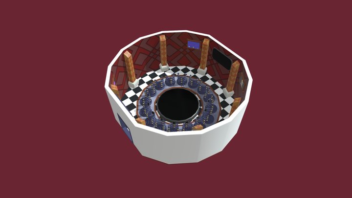 My Danganronpa Trial Room 3D Model