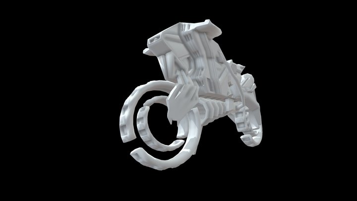 Vehicle - Futuristic Motorbike 3D Model
