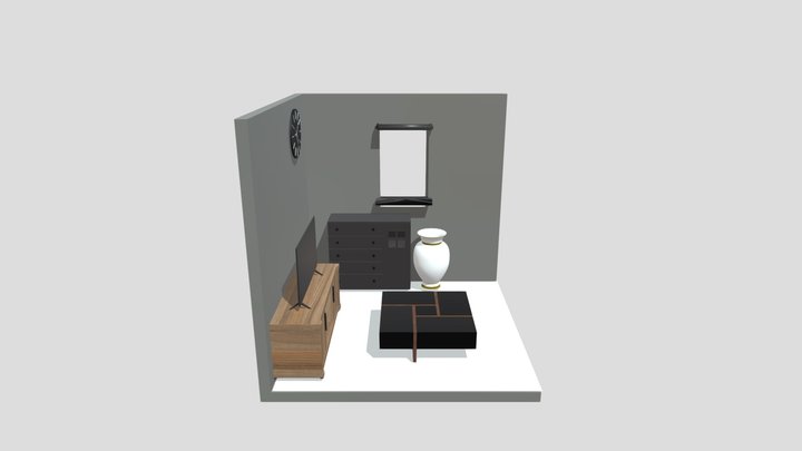 Small living room 3D Model