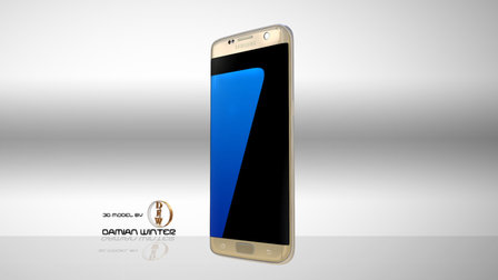 Samsung Galaxy S7 Edge Gold 3D Model