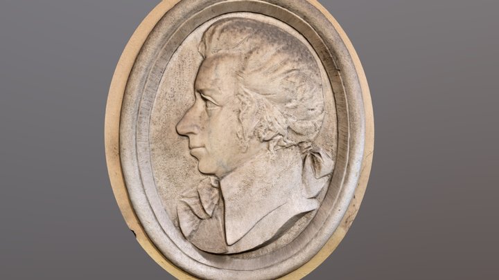 Mozart Plaque at the Three Golden Lions, Prague 3D Model