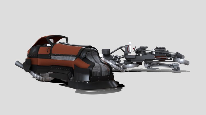 Luencin Royaume Hover Vehicle - Massive #5 3D Model