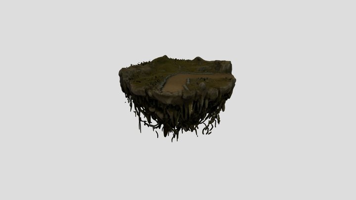 Floating Island 3D Model