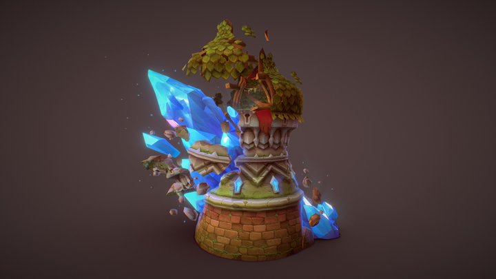 Crystal Tower 3D Model