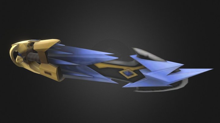 Exodion - the corrupted ice sword (WoW Design) 3D Model