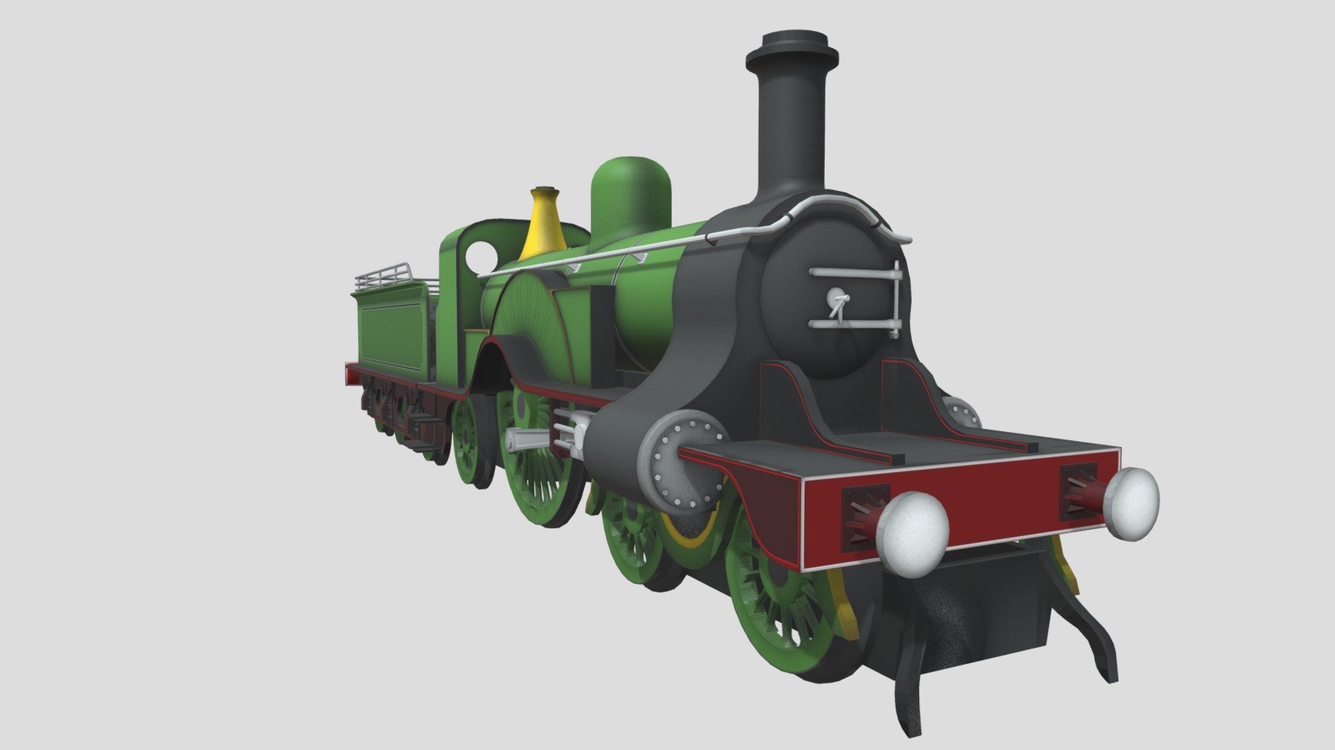 GNR Stirling Single 4-2-2 - Download Free 3D model by Steve Emfore