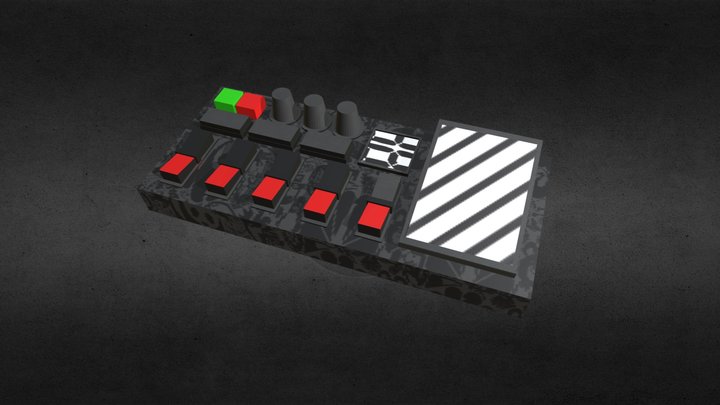 Guitar Effect Pedal 3D Model