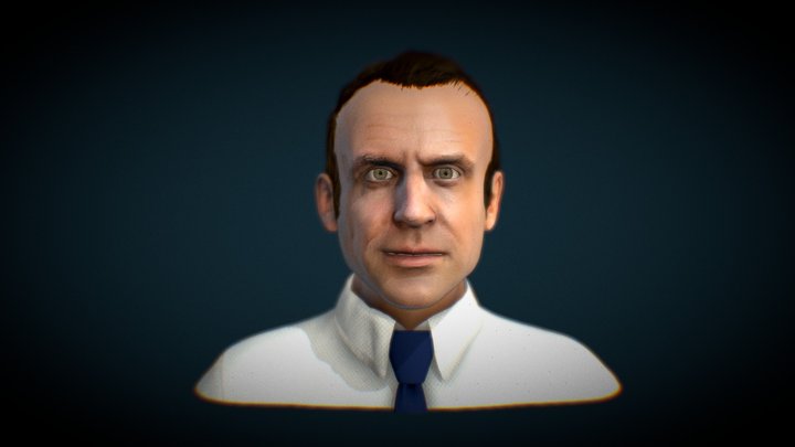 Macron_rigged-animated 3D Model