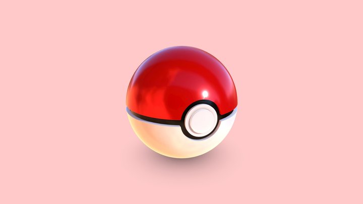 PokeBall 3D Model