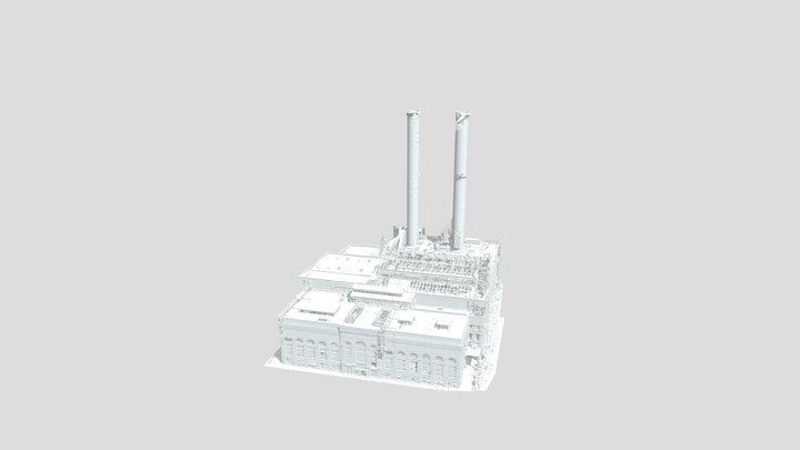 Market Street Power Plant40 Percent Decimate 3D Model