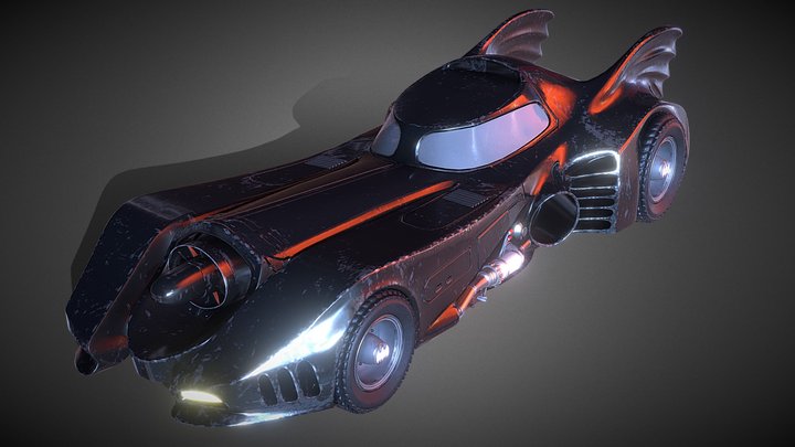 Tim Burton's Batmobile (1989) 3D Model
