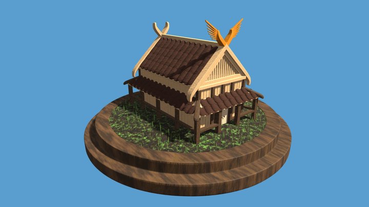 Viking Hut 3D Model