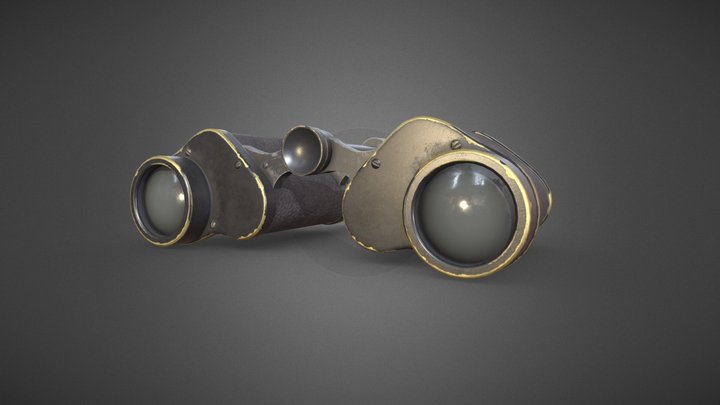 Military binocular 3D Model