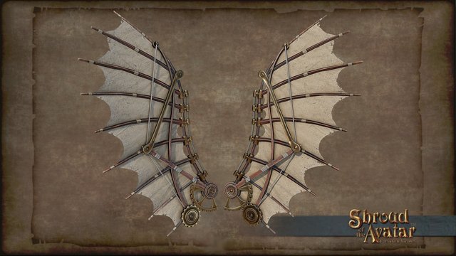 Ornate Clockwork Wings 3D Model