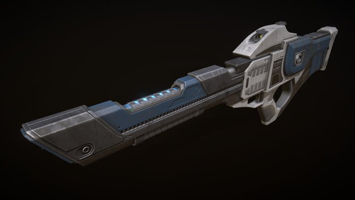 Star Trek Heavy Phaser Rifle 3D Model