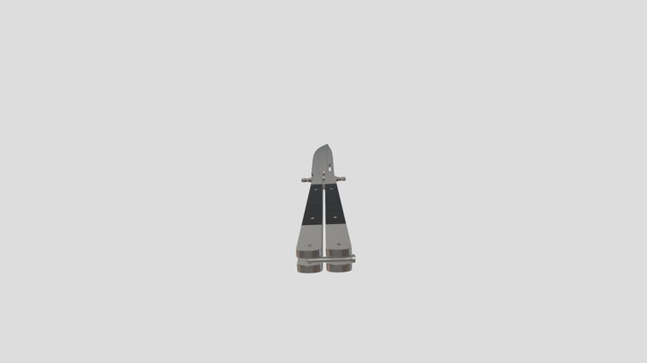 classic butterfly knife 3D Model
