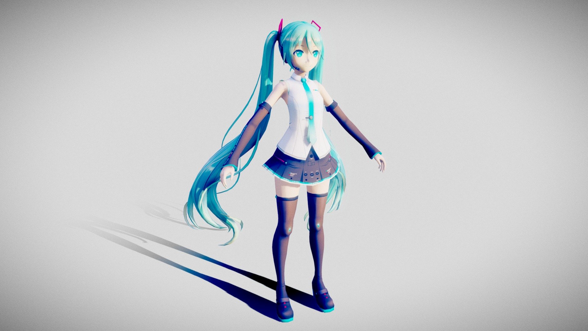 Miku Download Free 3d Model By 雨宮レン Oscar3dmodel C6e868c Sketchfab 7177