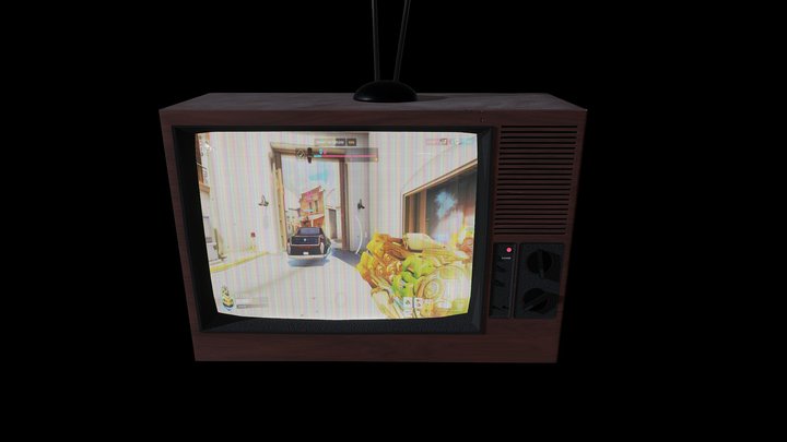 Old School TV 3D Model