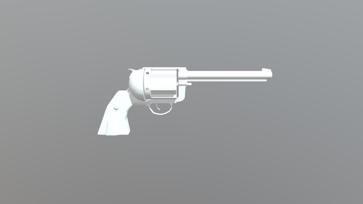 Pistol Revolver 3D Model