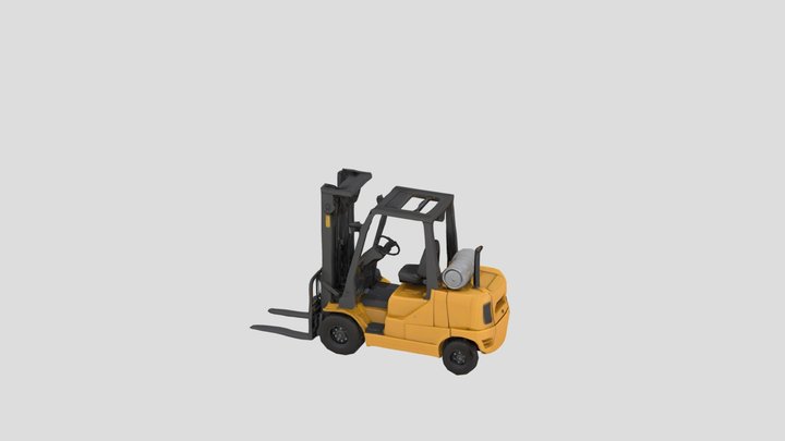 Highly_fork Lift ,industrial Material_fbx 3D Model