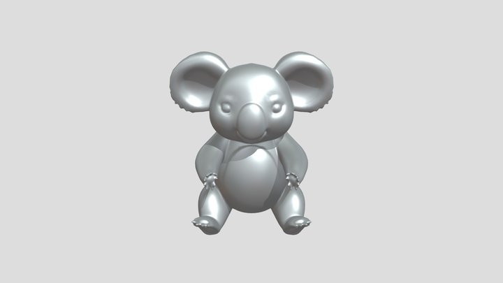 cute toy koala 3D Model
