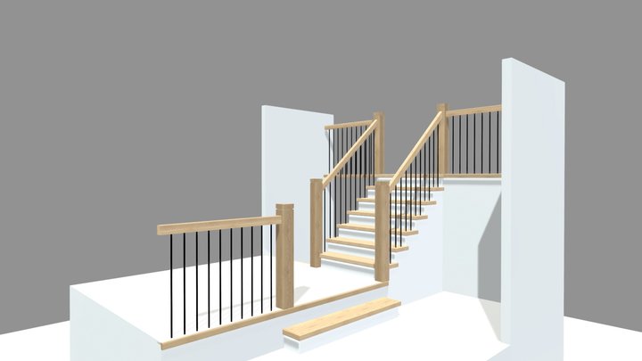 Ash #4 Stairs 3D Model