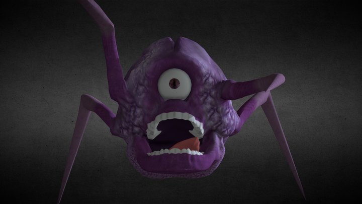 Quadruped Monster: The Cyclobe 3D Model