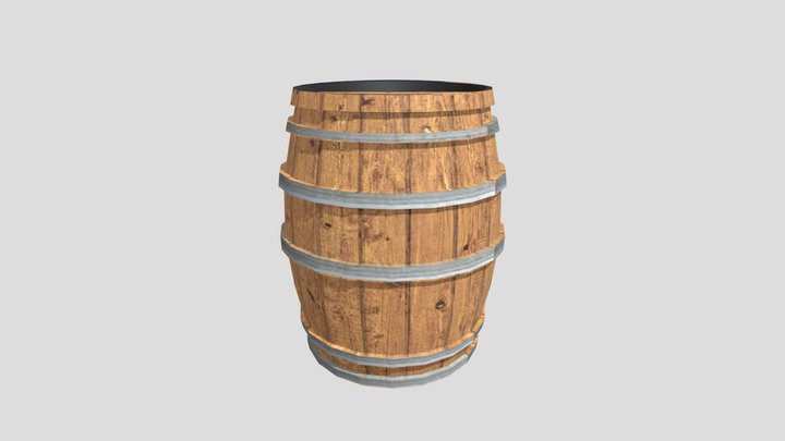 Wooden Barrel model 3D Model