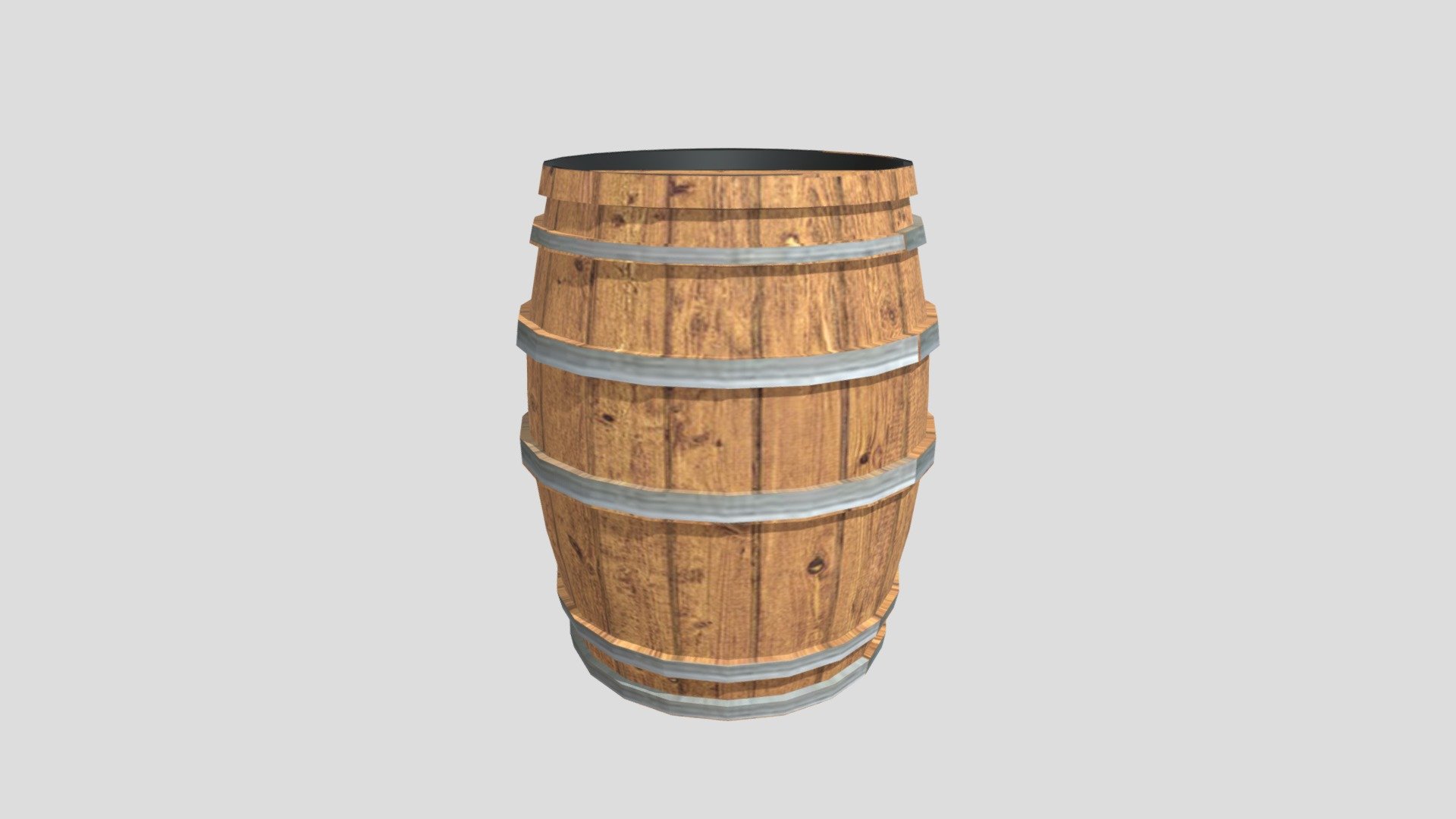 Wooden Barrel model - Download Free 3D model by HF3105 [c6ef31f ...