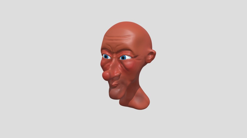 Cartoon Character Face(Unrigged)