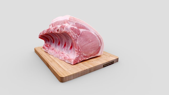 Mangalitsa pork rack 3D Model