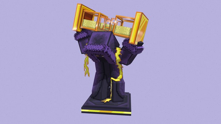 Statue of the God of Time 3D Model