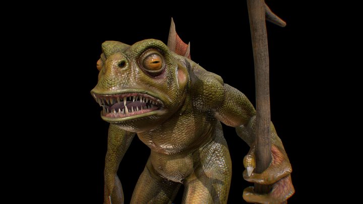 Frog monster 3D Model