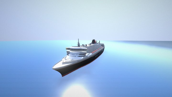 Queen Mary 2 3D Model