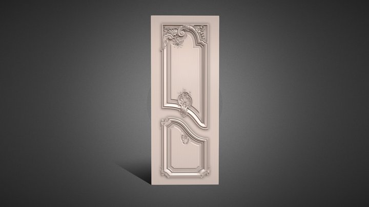 Carved Door 3D Model