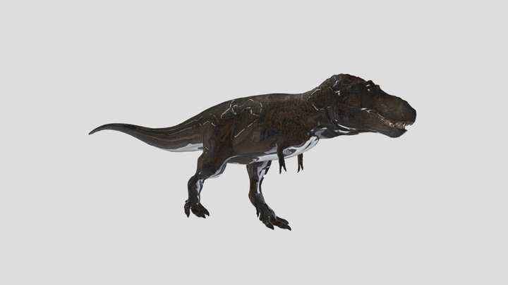 T rex the isle anim walk 3D Model