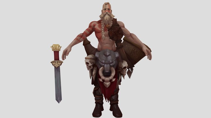 Bear Tribe Viking 3D Model