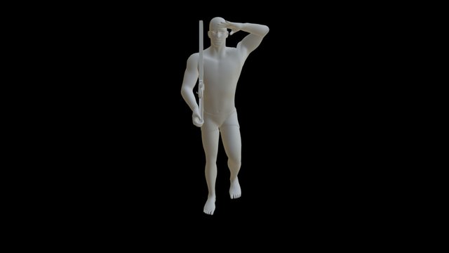 Stand To Attention 3D Model
