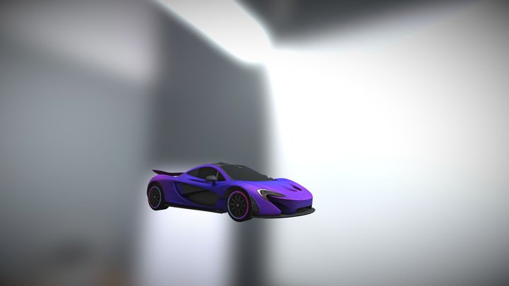 Mclaren P1 Purple 3D Model