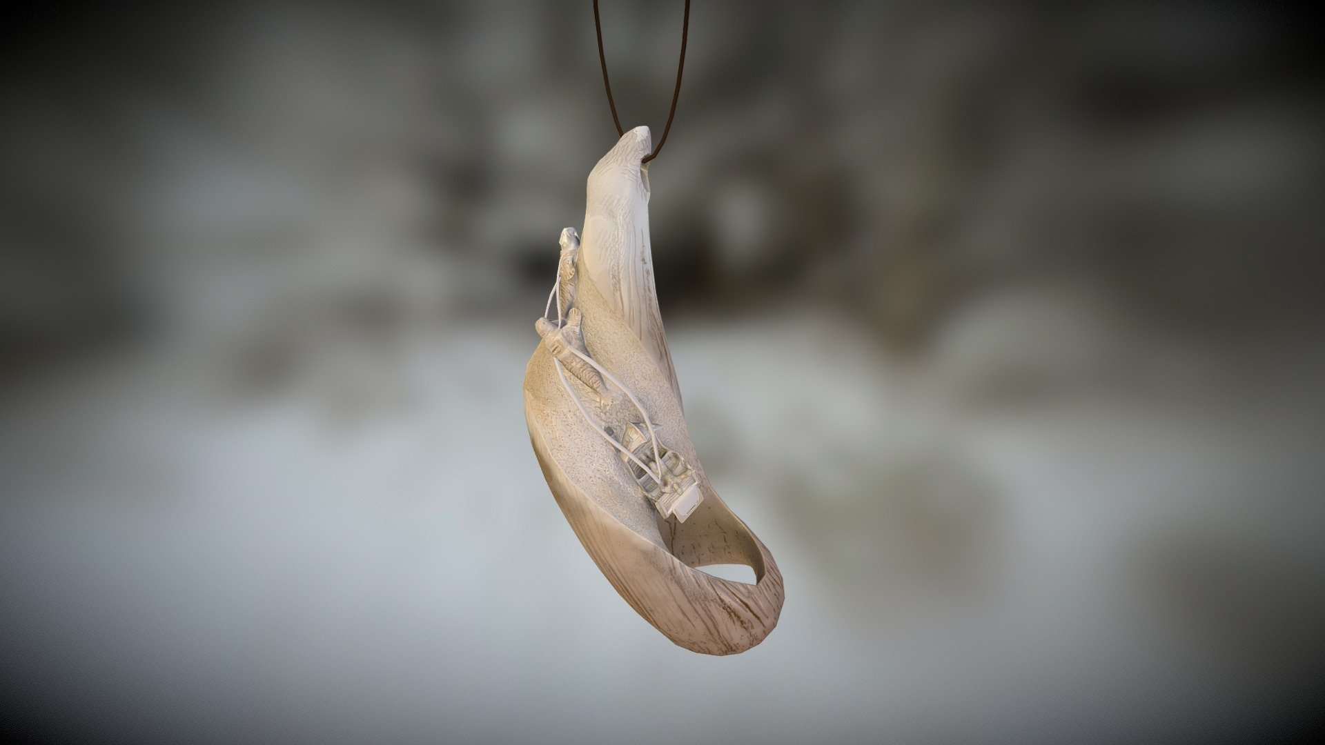 19th Century Whale Tooth Ornament -UCAC4