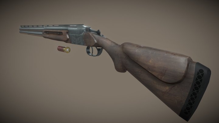 Hunting Rifle (TOZ-34) GameReady Model. 3D Model