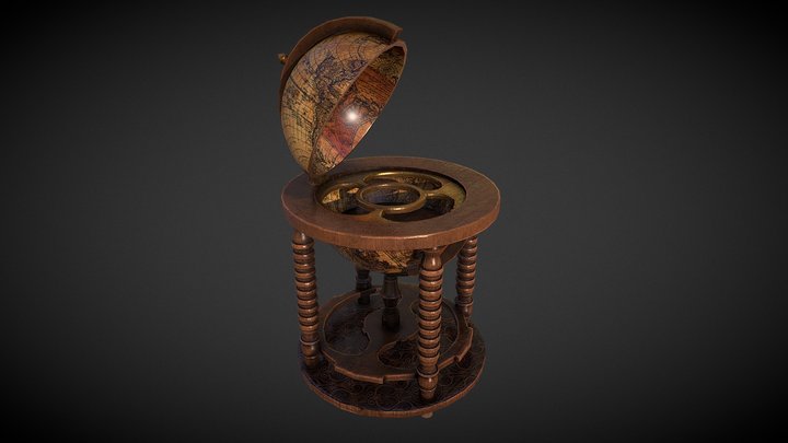 Globe Bar 3D Model