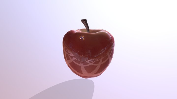 Eye Candied Apple 3D Model