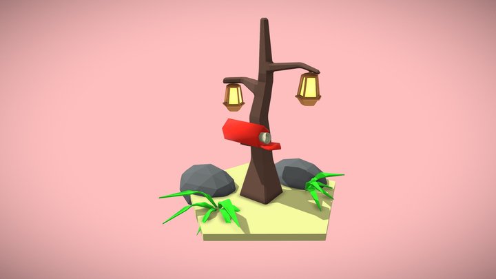 Light Post 3D Model